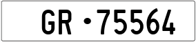 Trailer License Plate